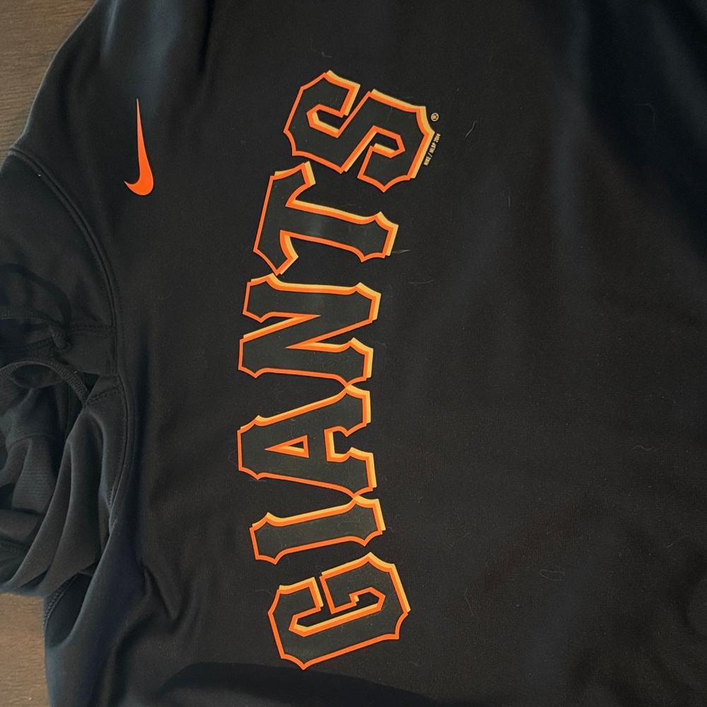 San Francisco Giants Nike Black and Orange Giants Hoodie XL - Picture 3 of 5